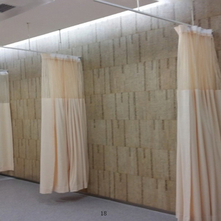 医院诊室围帘美容院隔断帘养老院永久阻燃隔帘遮光医院病床窗帘