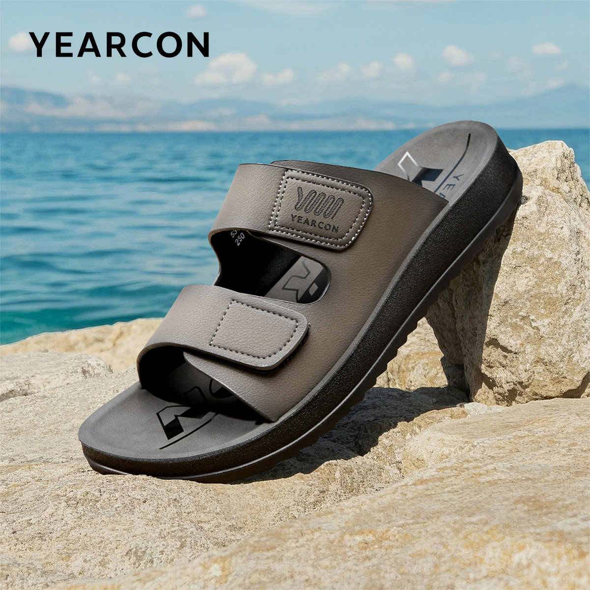 意尔康男鞋夏季勃肯鞋男士凉拖鞋外穿休闲海边沙滩凉鞋外出一字拖