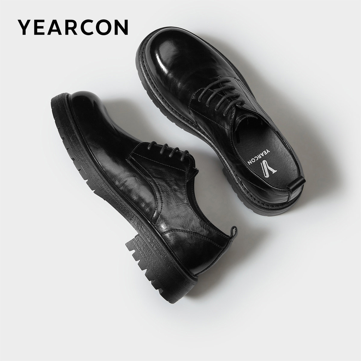 意尔康男鞋春秋季真皮商务休闲皮鞋男士大头鞋新郎结婚男式