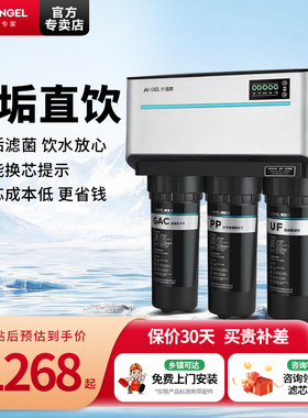 安吉尔净水器J1205-ROB8C家用直饮净水机有桶壁挂厨下反渗透除垢