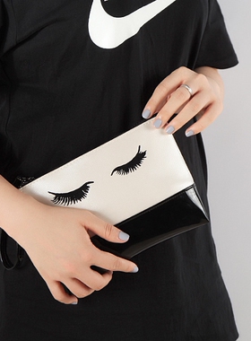 皇冠店~出巴西B**cario拼接款  手拿包 化妆收纳洗漱包