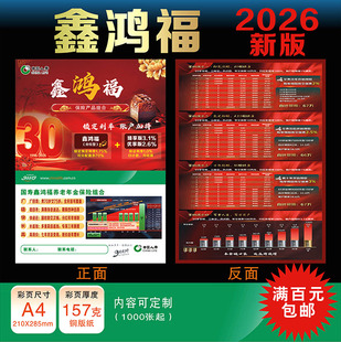 中国人寿保险国寿2025年开门红鑫益丰年彩页宣传单DM单广告海报