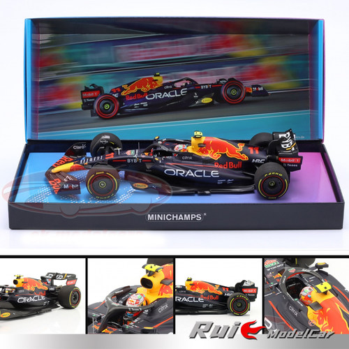 特价[礼盒版]1:18/43迷你切佩雷兹维斯塔潘F1红牛RB18迈阿密2022