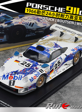 1:18 WERK83保时捷911 GT1 1996勒芒24小时耐力赛汽车模型