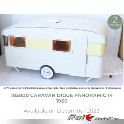 预1:18诺威尔NOREV  CARAVAN DIGUE PANORAMIC 14 1960汽车模型