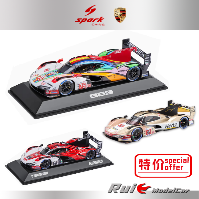 超级特价1:43德国保时捷原厂963勒芒24小时迪通拿赛汽车模型摆件