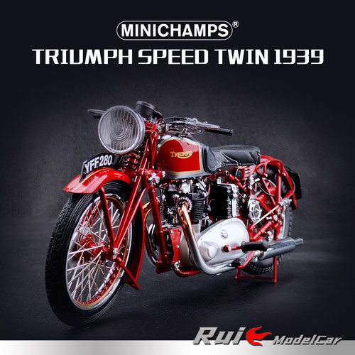 1:12迷你切凯旋TRIUMPH SPEED TWIN 1939仿真汽车模型摩托车