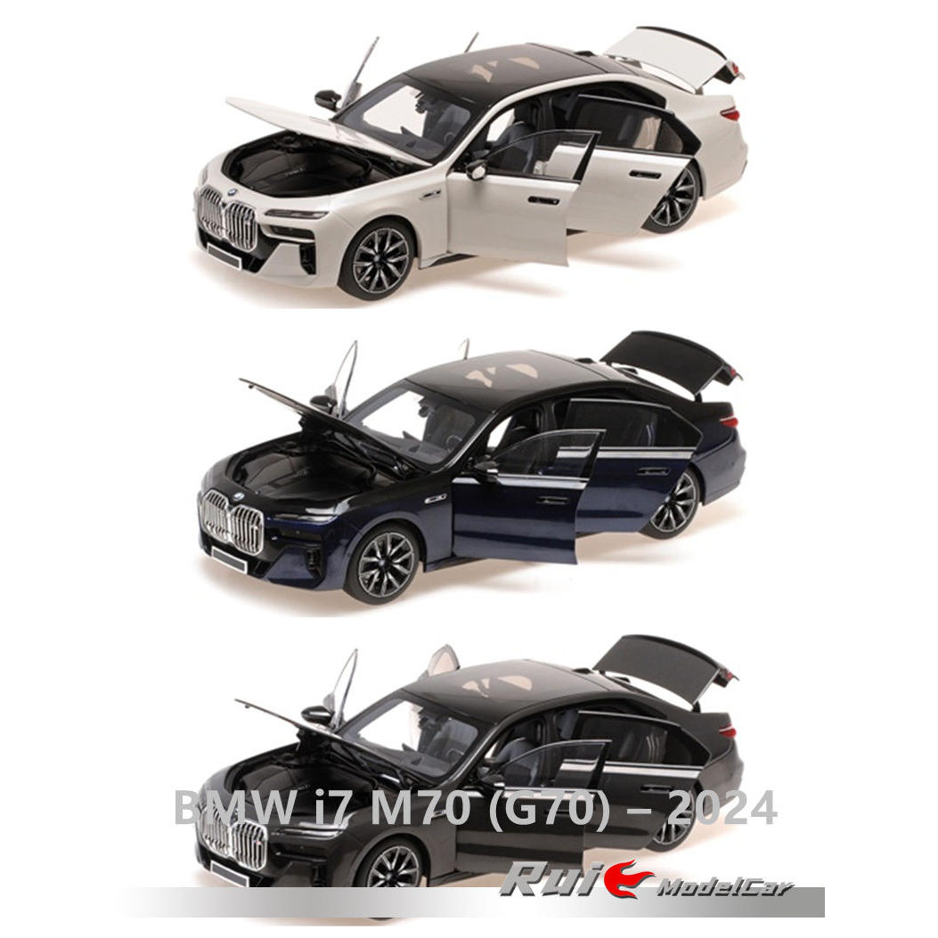 预1:18迷你切宝马BMW7系BMW i7 M70 G70 2024汽车模型收藏摆件