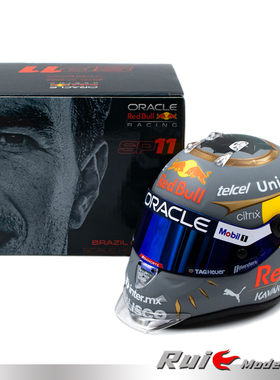 特价 预1:2 Schuberth红牛F1 RB20 2022巴西站佩雷兹头盔模型