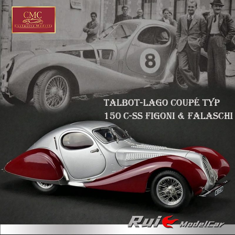 限量1:18 CMC 天使之泪Talbot-lago  Typ 150 C-SS 汽车模型 玩具/童车/益智/积木/模型 合金车/玩具仿真车/收藏车模 原图主图