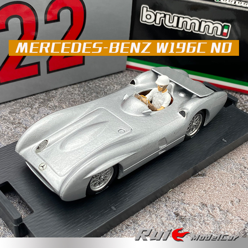 1:43 Brumm梅赛德斯奔驰BENZ W196C N0带人偶仿真汽车模型摆件-封面