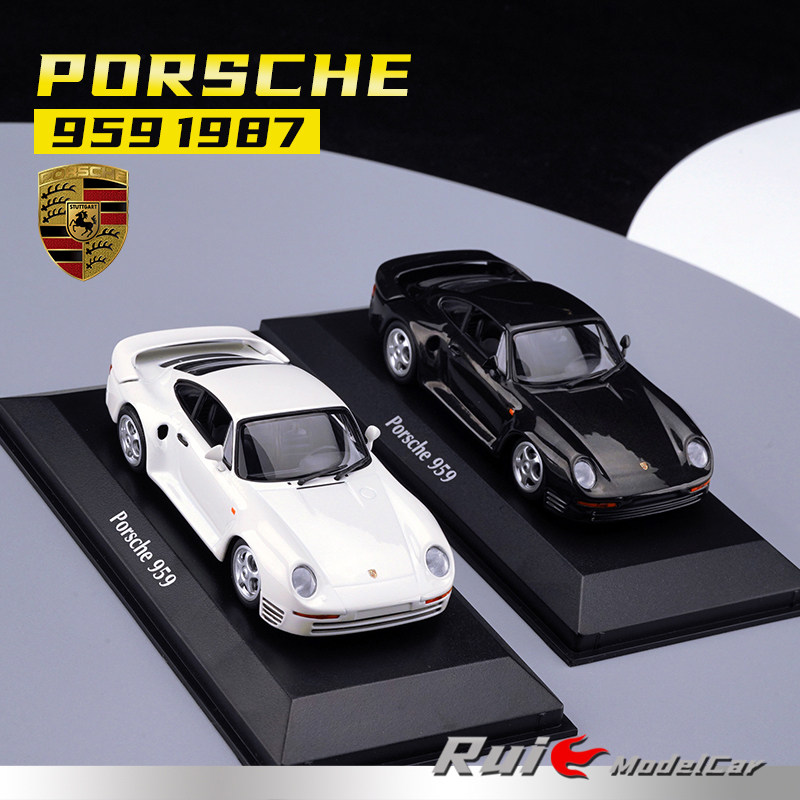 1:43迷你切保时捷PORSCHE 959 1987合金仿真汽车模型收藏摆件图片