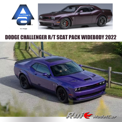 预1:18奥拓AUTOart道奇挑战者 R/T SCAT 2022宽体汽车模型摆件