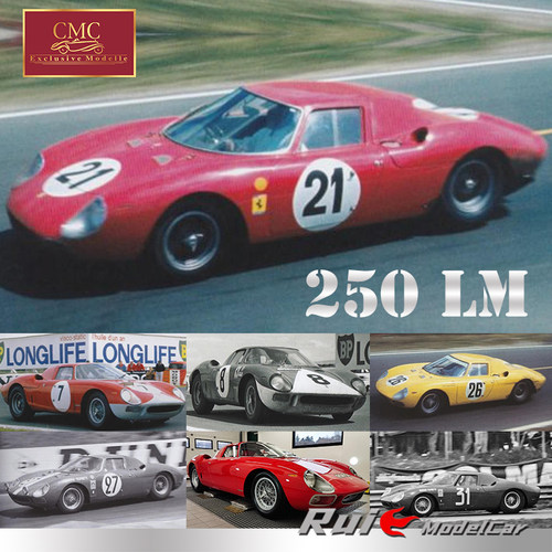 预1:18 CMC 250 LM 右舵赛车合金老爷车仿真汽车模型收藏摆件