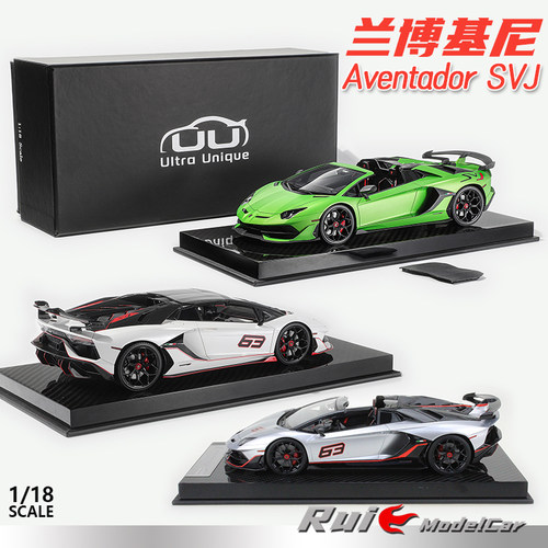 1:18 Runner&Uitra Unique兰博基尼Aventador SVJ树脂汽车模型