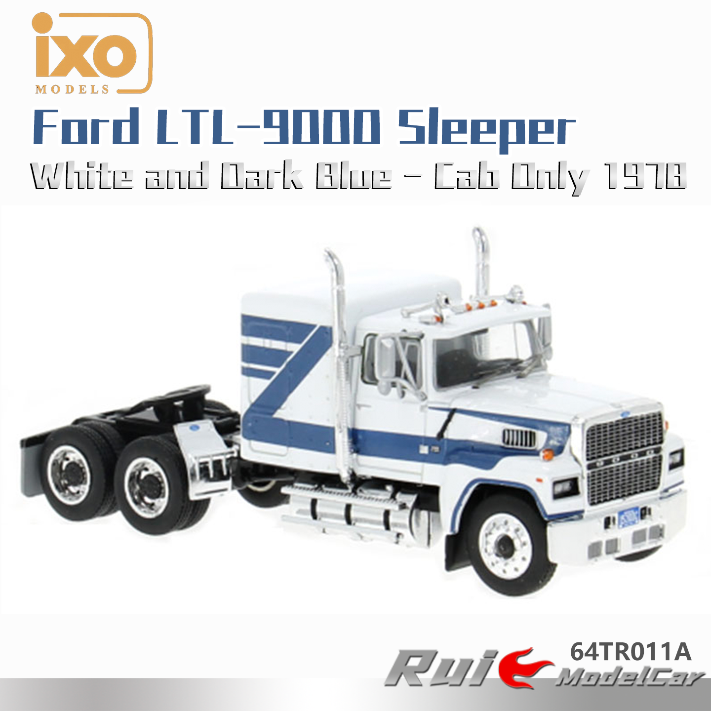 现货1:64 IXO 福特LTL-9000 Sleeper1978仅驾驶室版车模收藏摆件