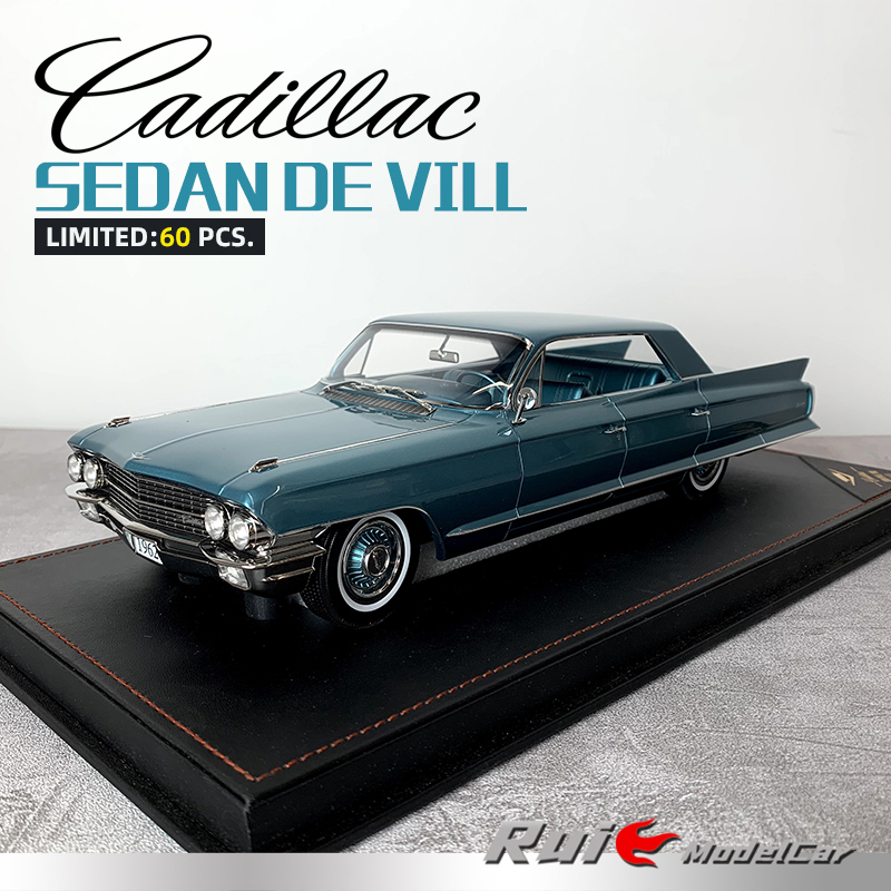 1:18 Stamp Models凯迪拉克Sedan de Ville 1962绿皮书树脂车模