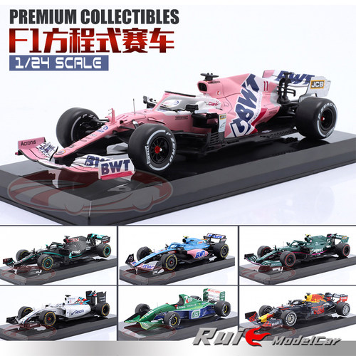 1:24 Premium Collectibles F1赛车奔驰法拉利红牛合金汽车模型
