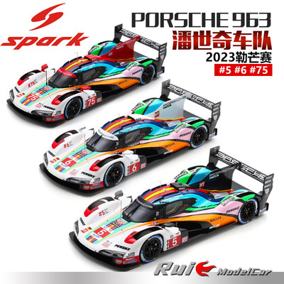 预1:18/43 Spark保时捷963潘世奇车队2023勒芒耐力赛车汽车模型