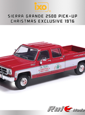 预1:64 IXO America GMC Sierra Grande 2500圣诞特别版1976车模