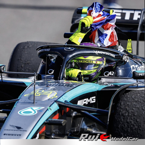 1:12 Spark汉密尔顿2024英国站奔驰AMG W15 F1汽车模型