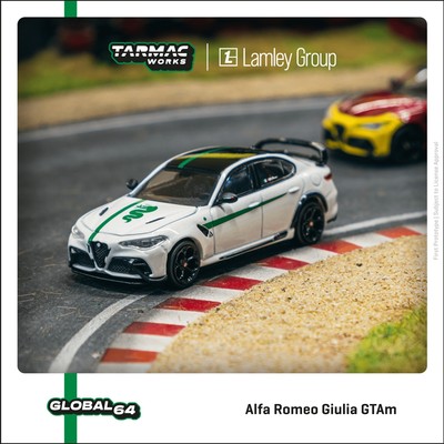 1:64 Tarmac Works TW阿尔法罗密欧Giulia GTAm汽车模型摆件