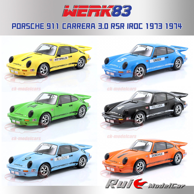 预1:18 WERK83 保时捷911卡雷拉3.0 RSR IROC赛车模型收藏
