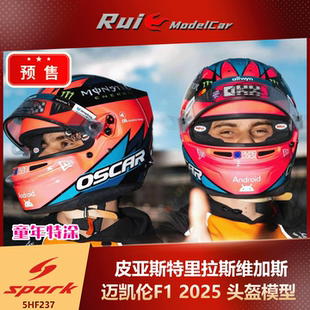 迈凯伦F1 SPARK 皮亚斯特里2025拉斯维加斯大奖赛头盔模型 预1