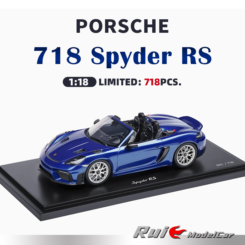 预1:18 德国保时捷原厂718 982 Spyder RS树脂汽车模型收藏