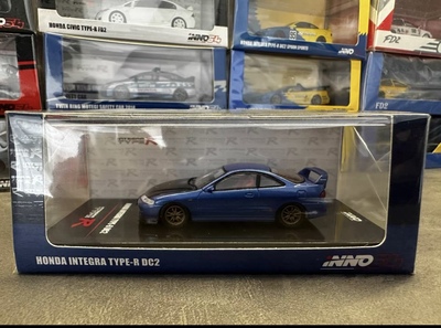 现货1:64 INNO MODELS 本田Integra Type-R DC2 蓝色合金车模