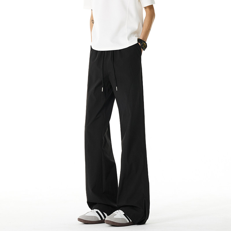 妈个鸡妈MGJM美式街头cleanfit复古抽绳斜切拉链微喇长裤休闲裤潮,男装,休闲裤,淘宝优惠券,粉丝福利购,淘宝优惠卷