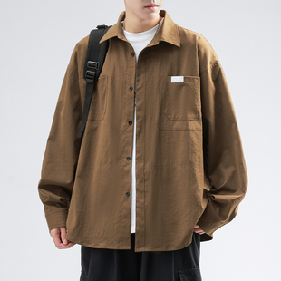 妈个鸡妈MGJM2026开春港风潮流简约多口袋工装长袖衬衫中性风外套