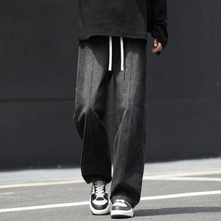 妈个鸡妈MGJM2026年春款牛仔裤美式接骨小脚直筒裤子复古男女百搭