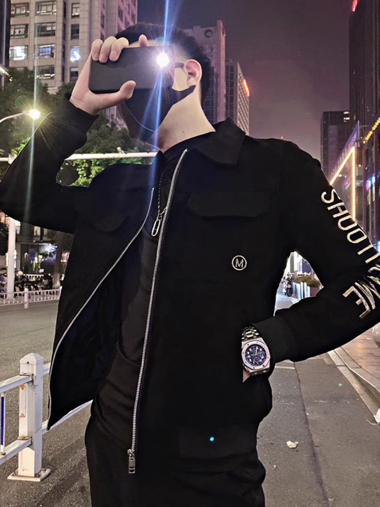 高端开衫夹克外套男士春秋季2025年新款爆款韩版潮牌痞帅上衣男款