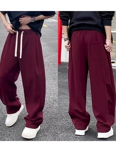 在秋冬 和运动裤 男人2025新 男人 子 高端时尚 裤 品牌宽松弯刀裤