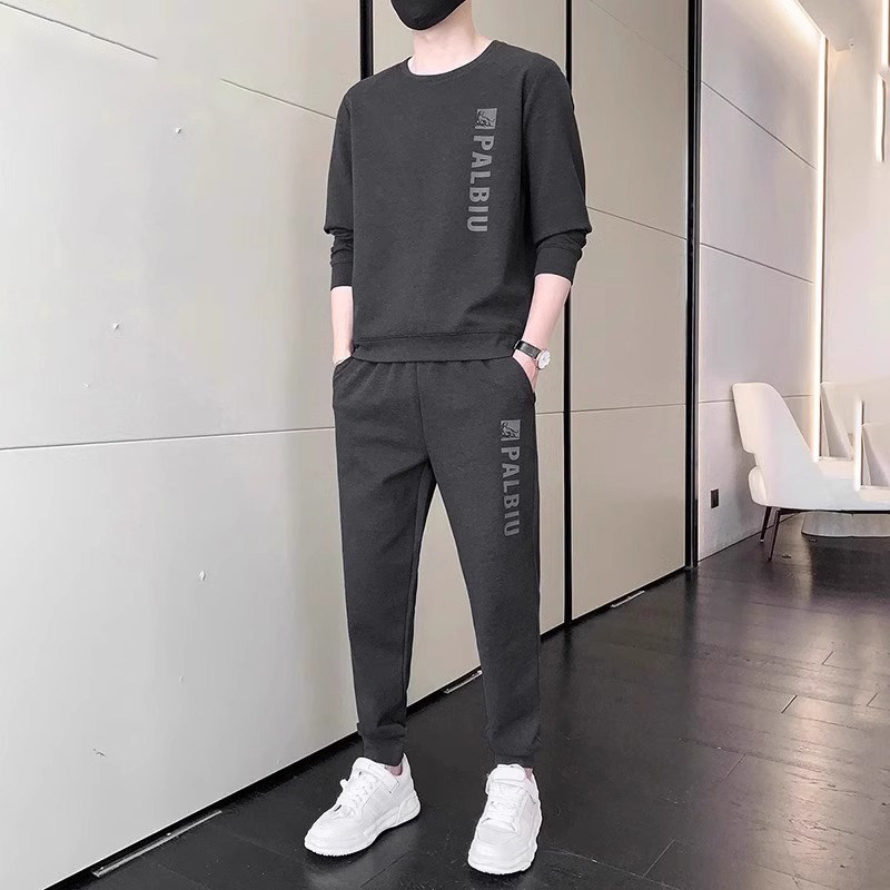 高端卫裤卫衣运动休闲套装男士2025年新款秋冬季长袖长裤一套男款,男装,休闲运动套装,淘宝优惠券,粉丝福利购,淘宝优惠卷