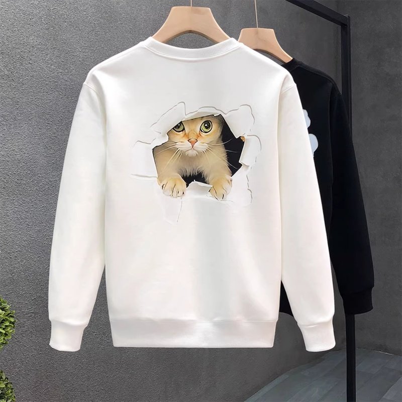 高端加厚加绒卫衣男士秋冬季2025年新款潮牌圆领休闲套头外套男款