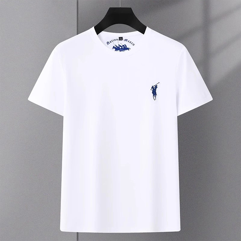 高端纯棉短袖t恤男士2026新款春夏季半袖圆领打底衫上衣男款