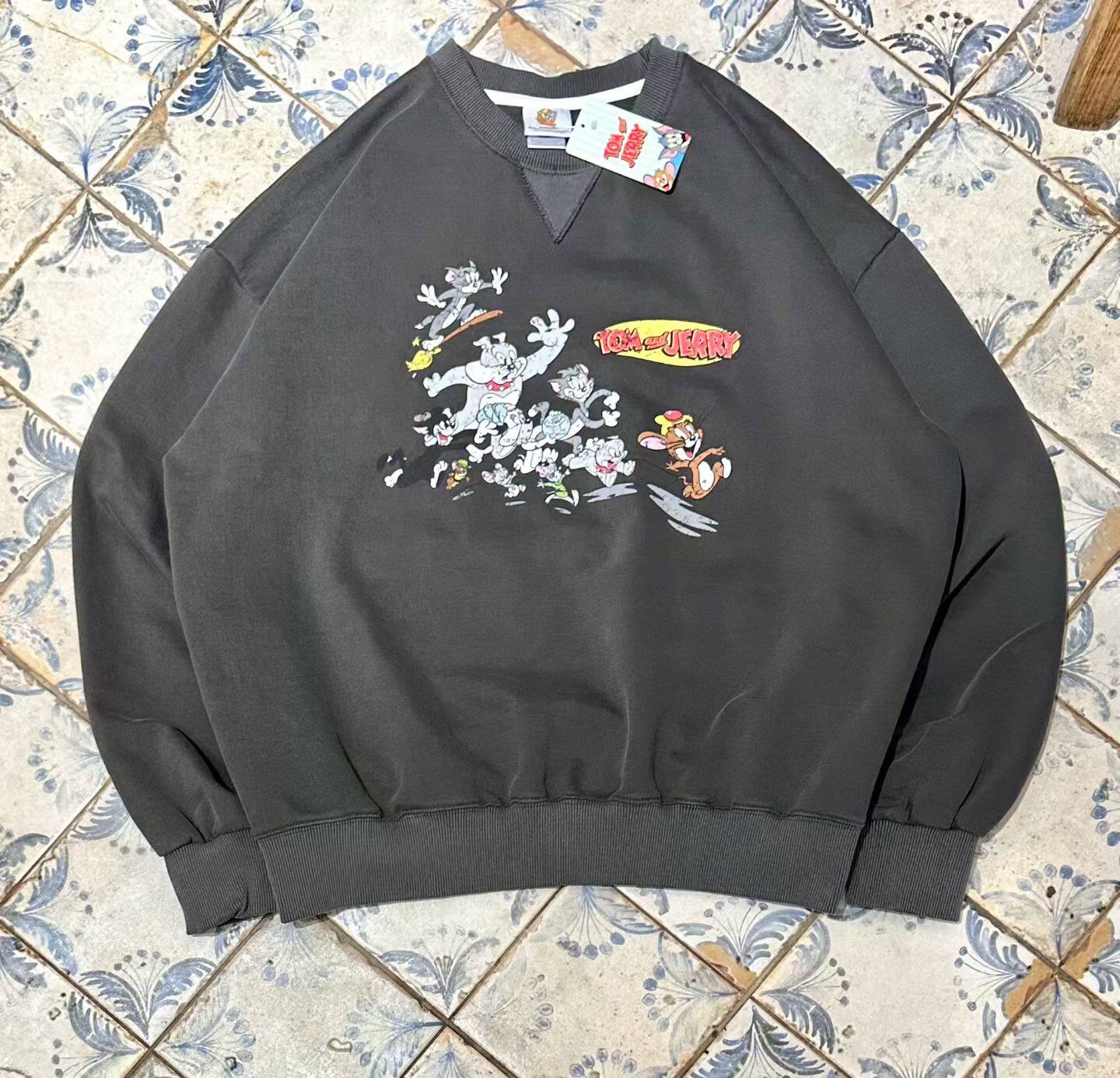 包邮东大门男装卡通印花卫衣