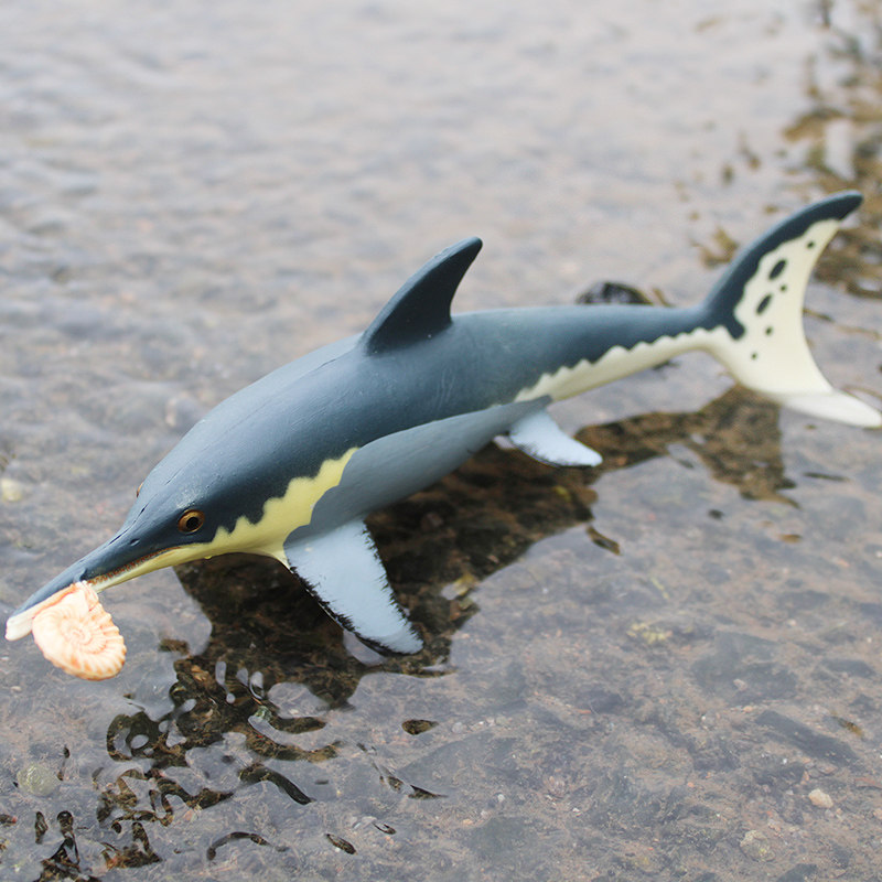 三叠纪恐龙世界鱼龙模型儿童史前生物仿真海洋动物玩具远古巨兽