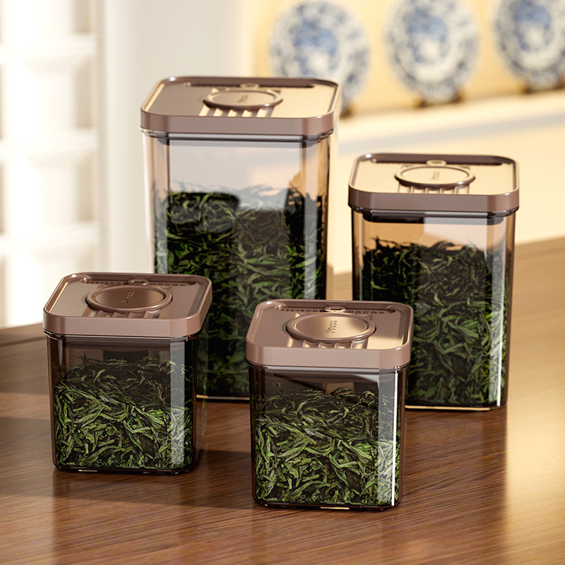 茶叶罐密封罐红茶绿茶精品防潮透明高档避光保鲜食品级保存储存罐,餐饮具,茶叶罐,淘宝优惠券,粉丝福利购,淘宝优惠卷