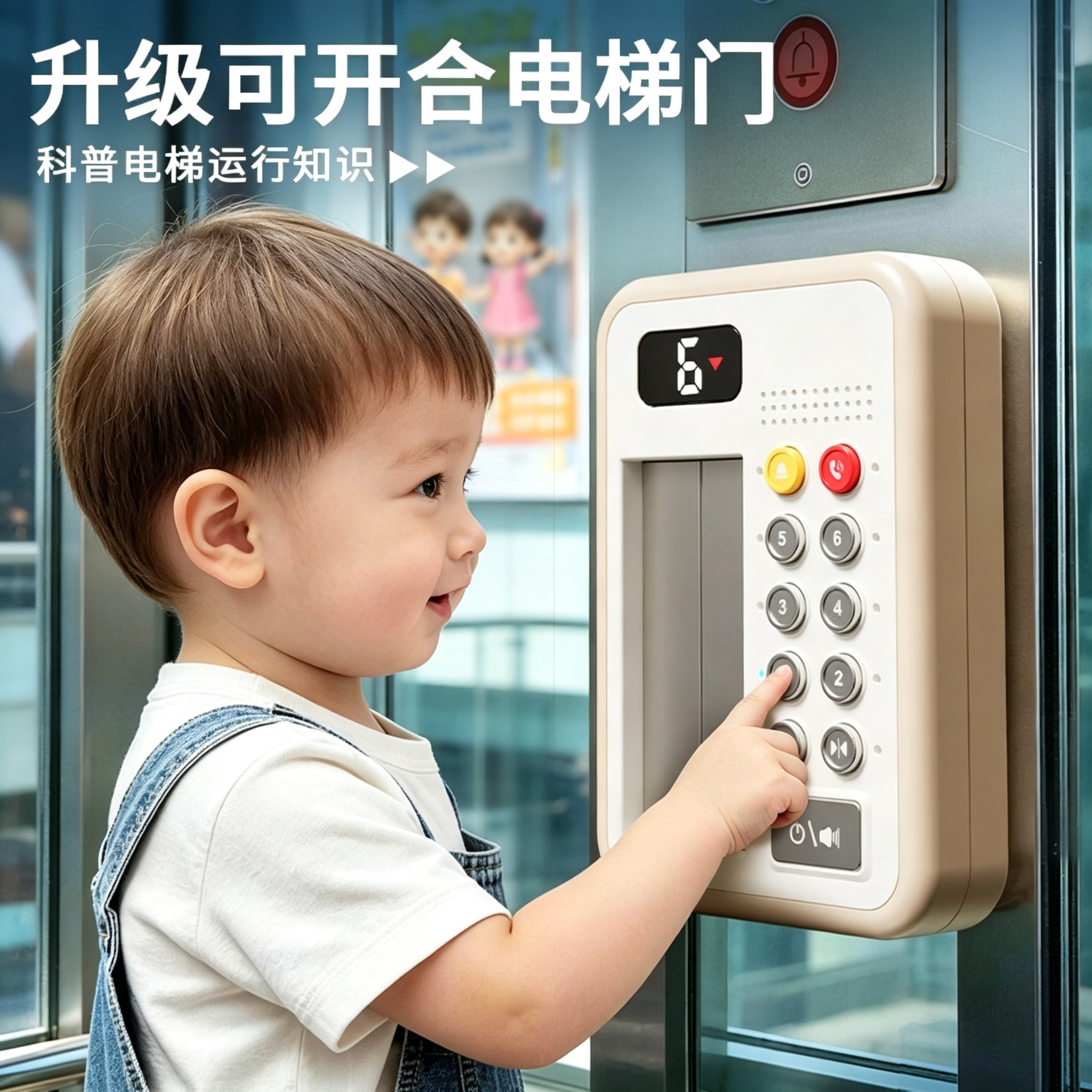 仿真电梯开门儿童早教玩具益智图片