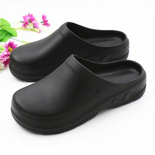 新品防滑手术室拖鞋男实验室工作鞋医院护士洞洞鞋女包头花园鞋潮