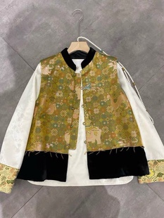 私信询价 香云纱新中式宋锦蜀锦桑蚕丝上衣长袖外套马甲半裙0920