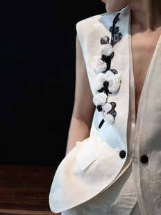 私信询价 春夏新中式刺绣宋锦蜀锦桑蚕丝外套刺绣外套马甲0301