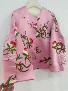 私信询价 刺绣宋锦蜀锦桑蚕丝外套刺绣外套马甲0314 春夏新中式