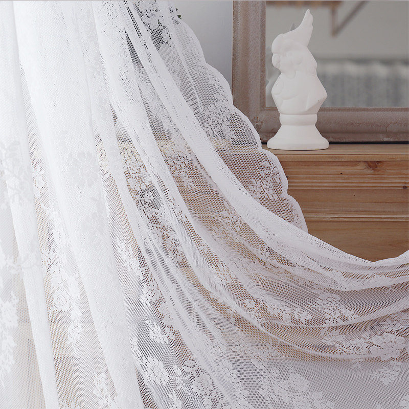 阳台夏蕾丝窗帘纱帘装饰网红抖音短款半帘隔断门帘魔术贴透光布料,居家布艺,定制窗帘,淘宝优惠券,粉丝福利购,淘宝优惠卷