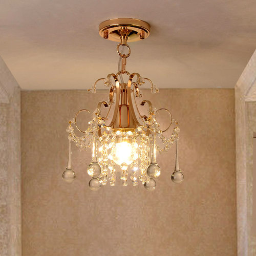 灯饰欧式风门厅入户玄关小吊灯