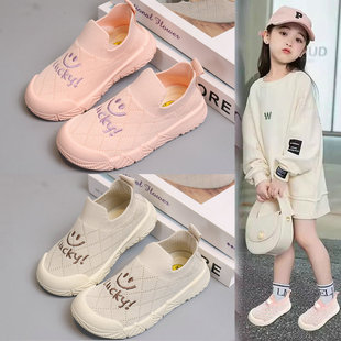 幼儿园室内鞋女孩儿童家居鞋女童网鞋透气网面一脚蹬宝宝鞋子春秋