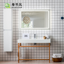 卫生间方格子马赛克浴室面包砖厕所瓷砖北欧小白砖厨房方砖墙地砖